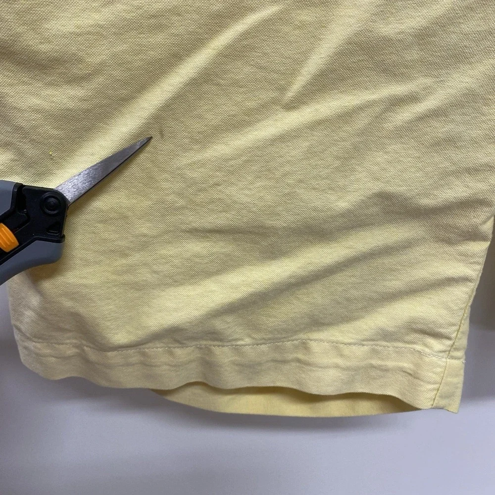 As Is Polo Ralph Lauren Yellow Flat Front Shorts Mens 33 34 Waist 9